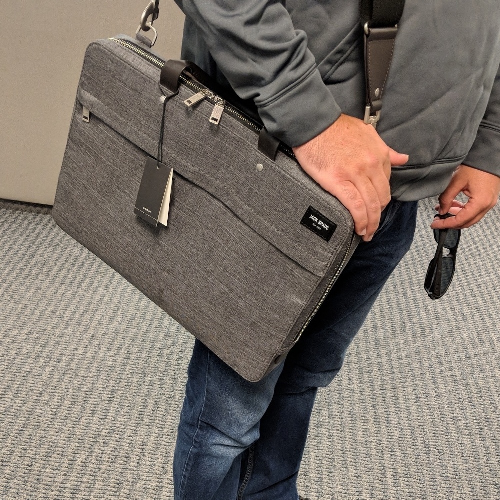 Jack Spade Slim Oxford Tech Briefcase